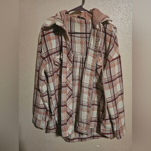 Staccato Multicolor Plaid Jacket Blush Color Size M